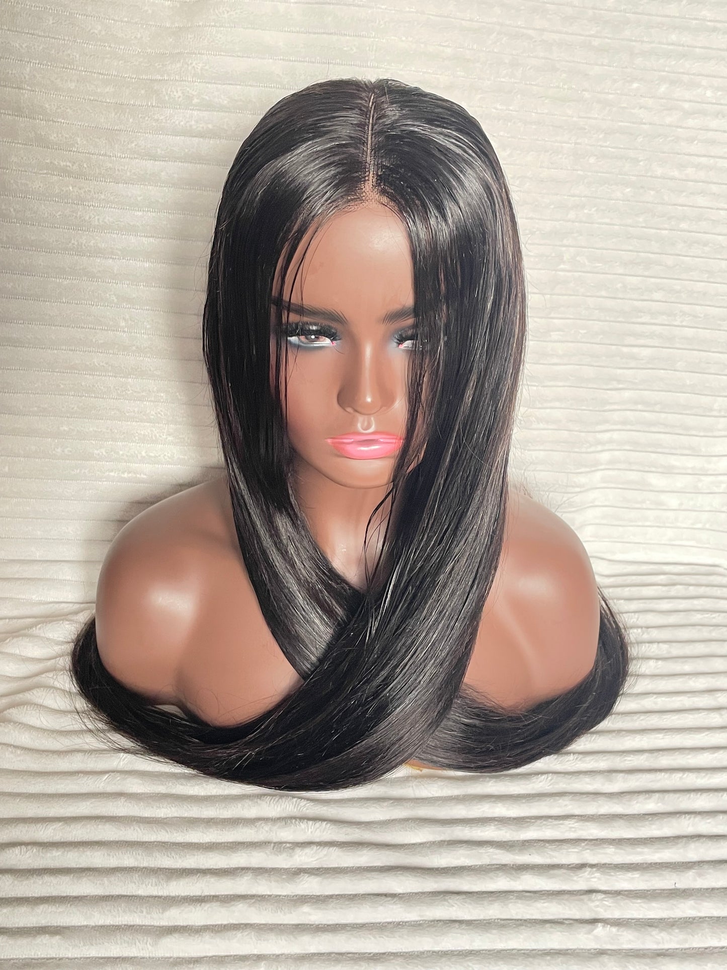 Straight long wig