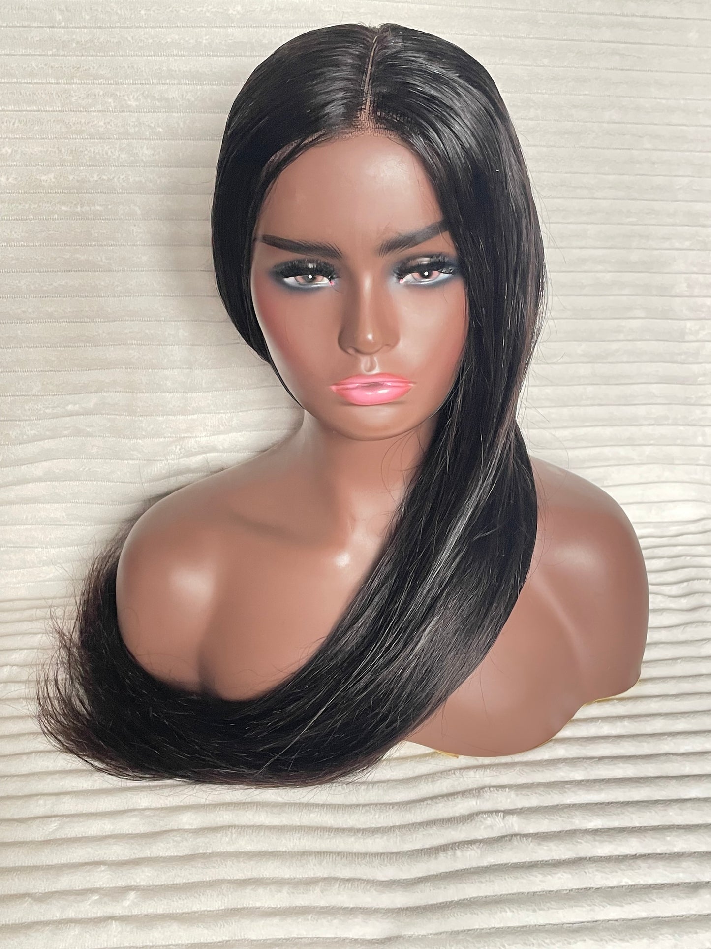 Straight long wig