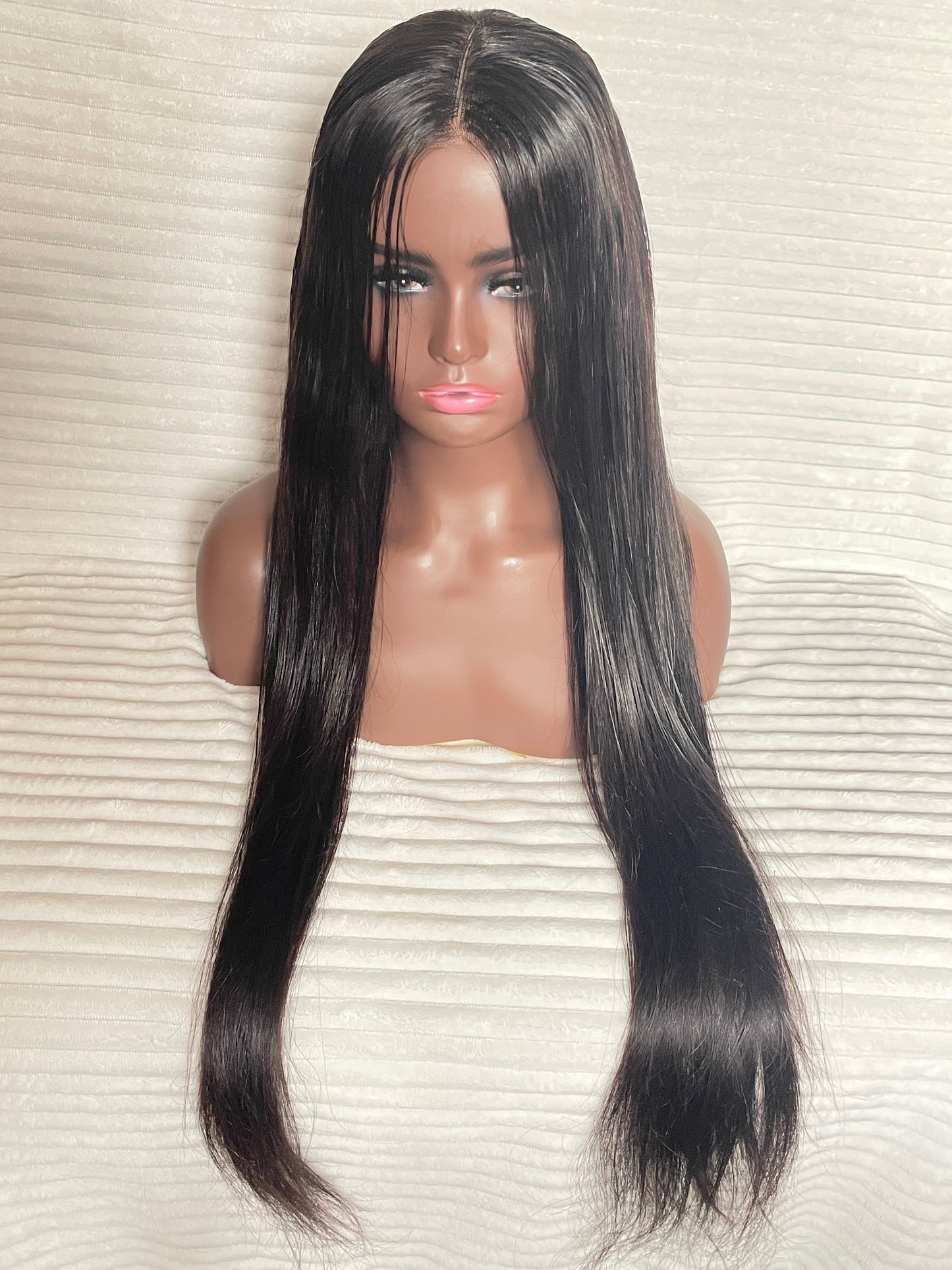 Straight long wig