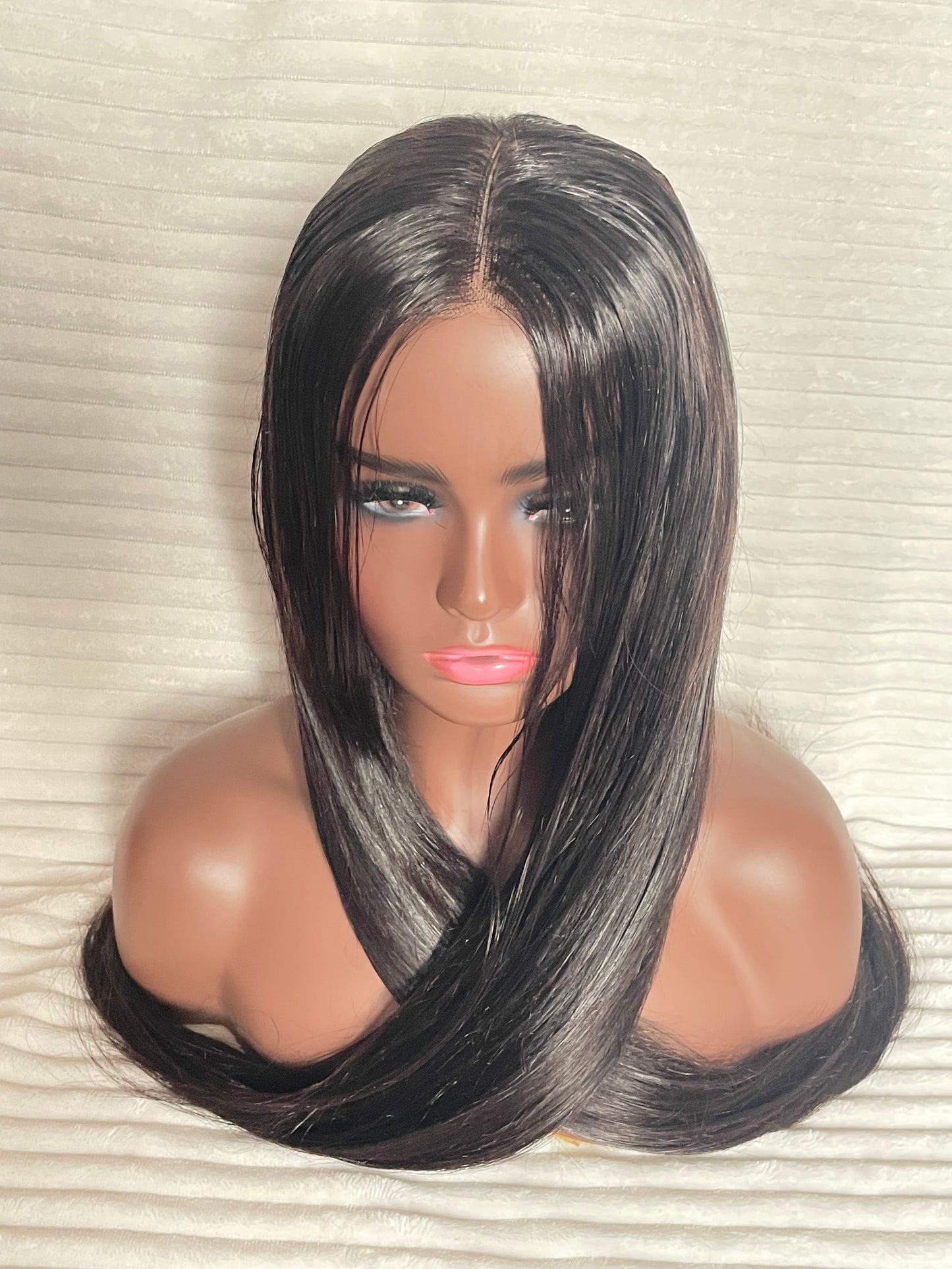 Straight long wig