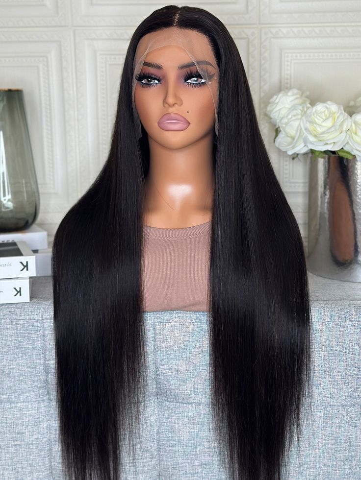Straight Long Wavy Hair Wig HD